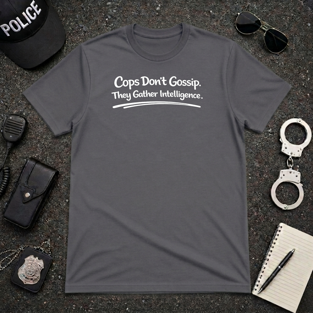 Cops Don't Gossip | Funny Police Shirt