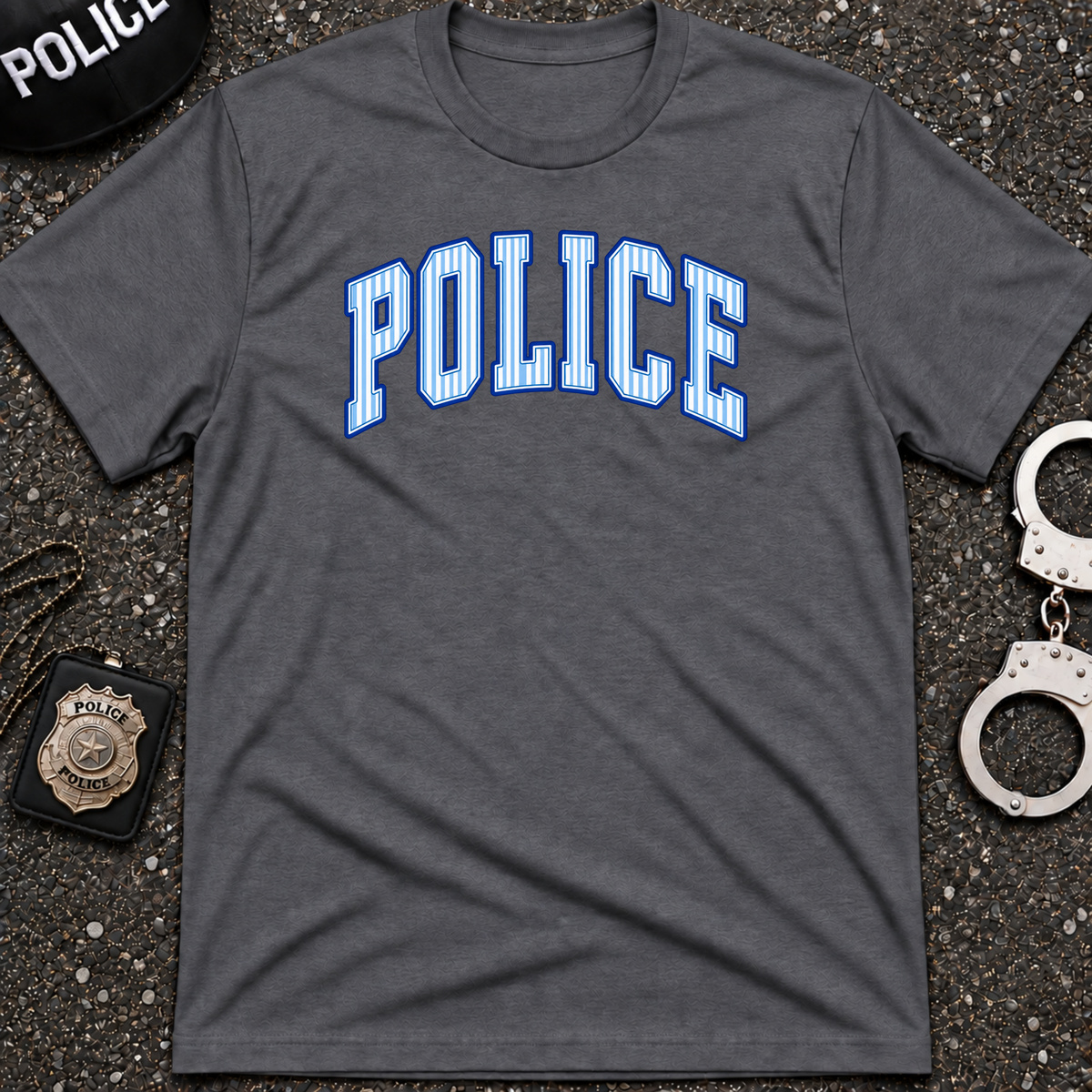 Police Striped T-Shirt