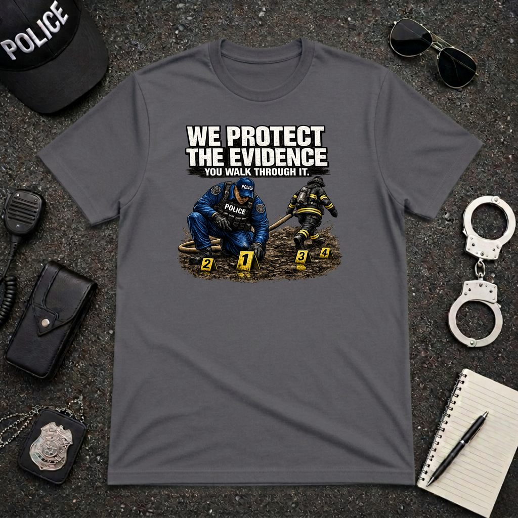 We Protect The Evidence You Walk Through It Tee