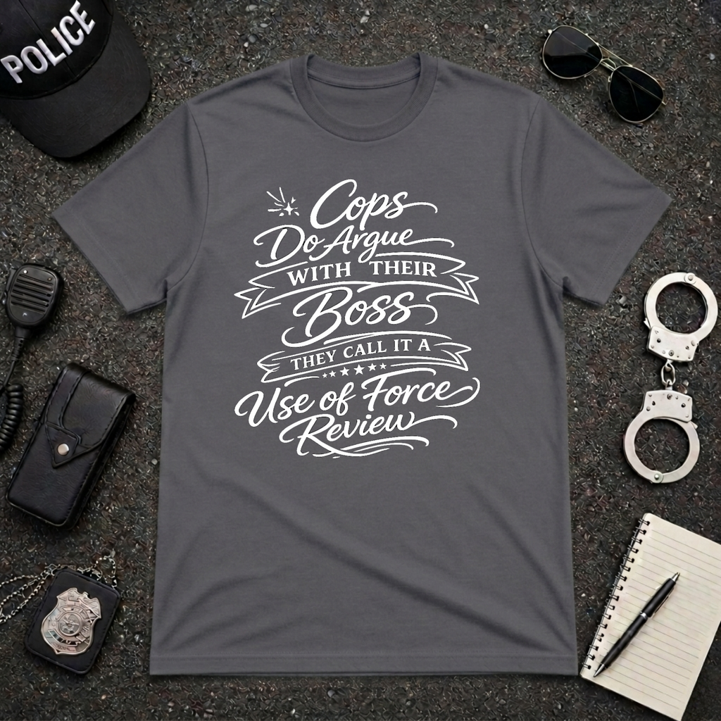 Cops Do Argue With Their Boss | Funny Police Shirt