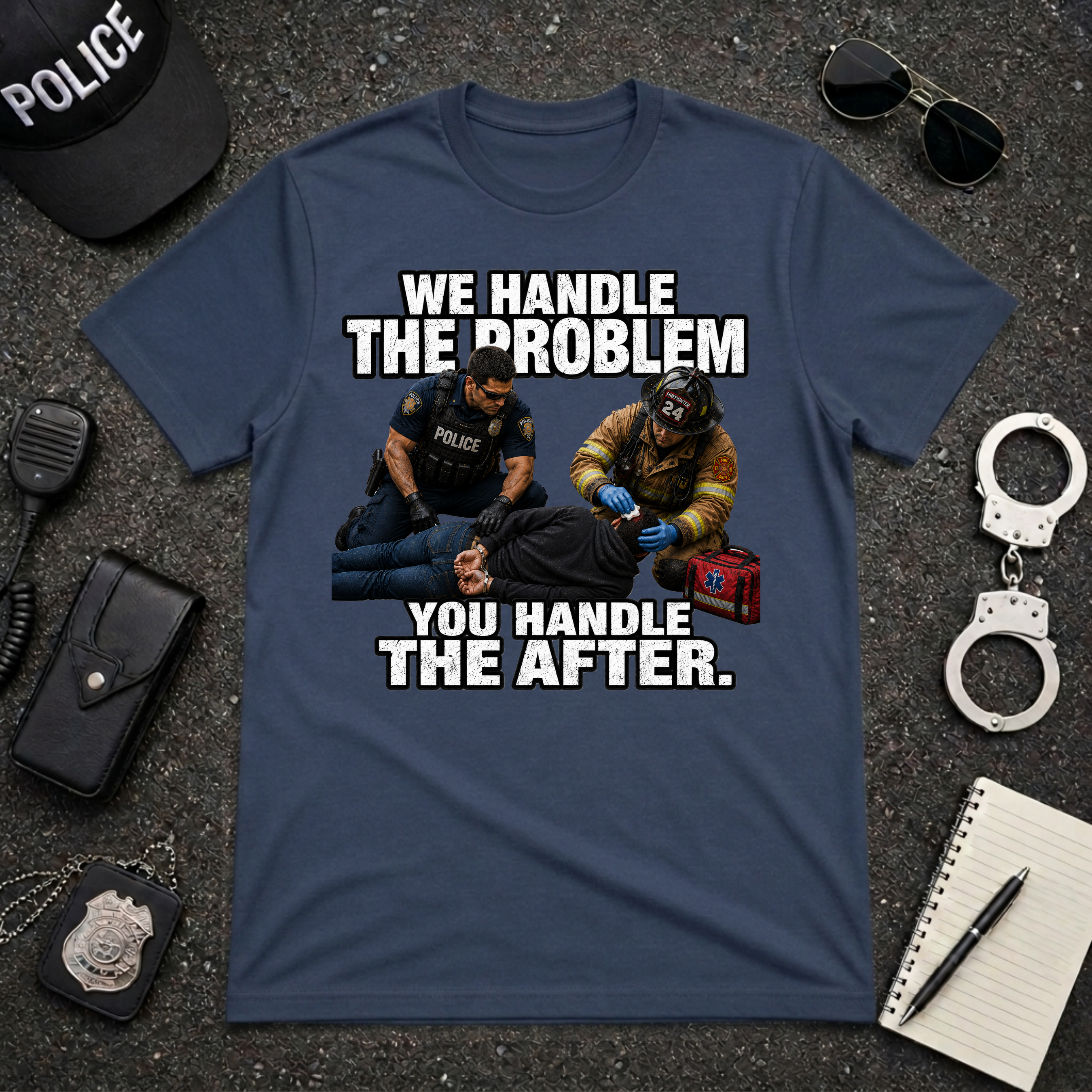 We Handle The Problem You Handle the After Tee