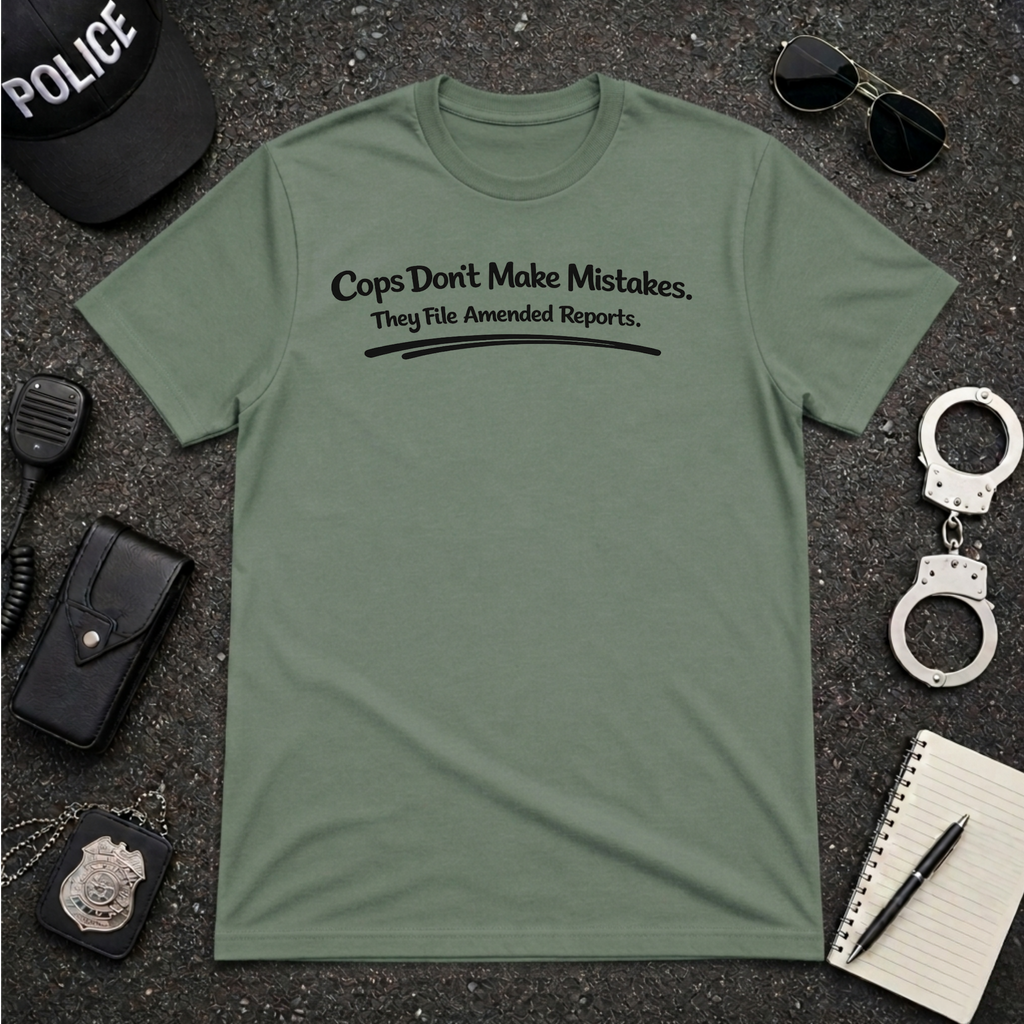 Cops Don't Make Mistakes | Funny Police Shirt