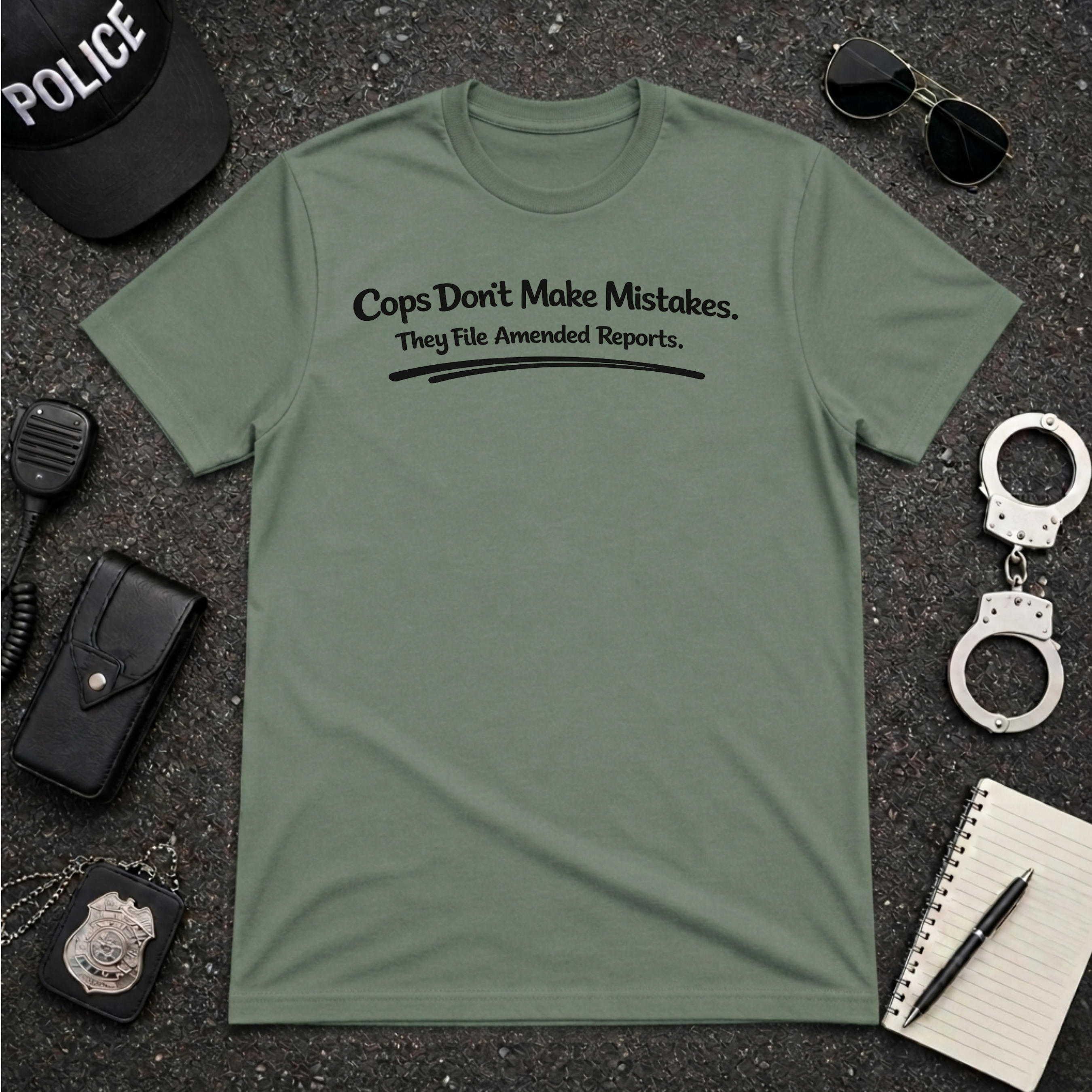 Cops Don't Make Mistakes | Funny Police Shirt