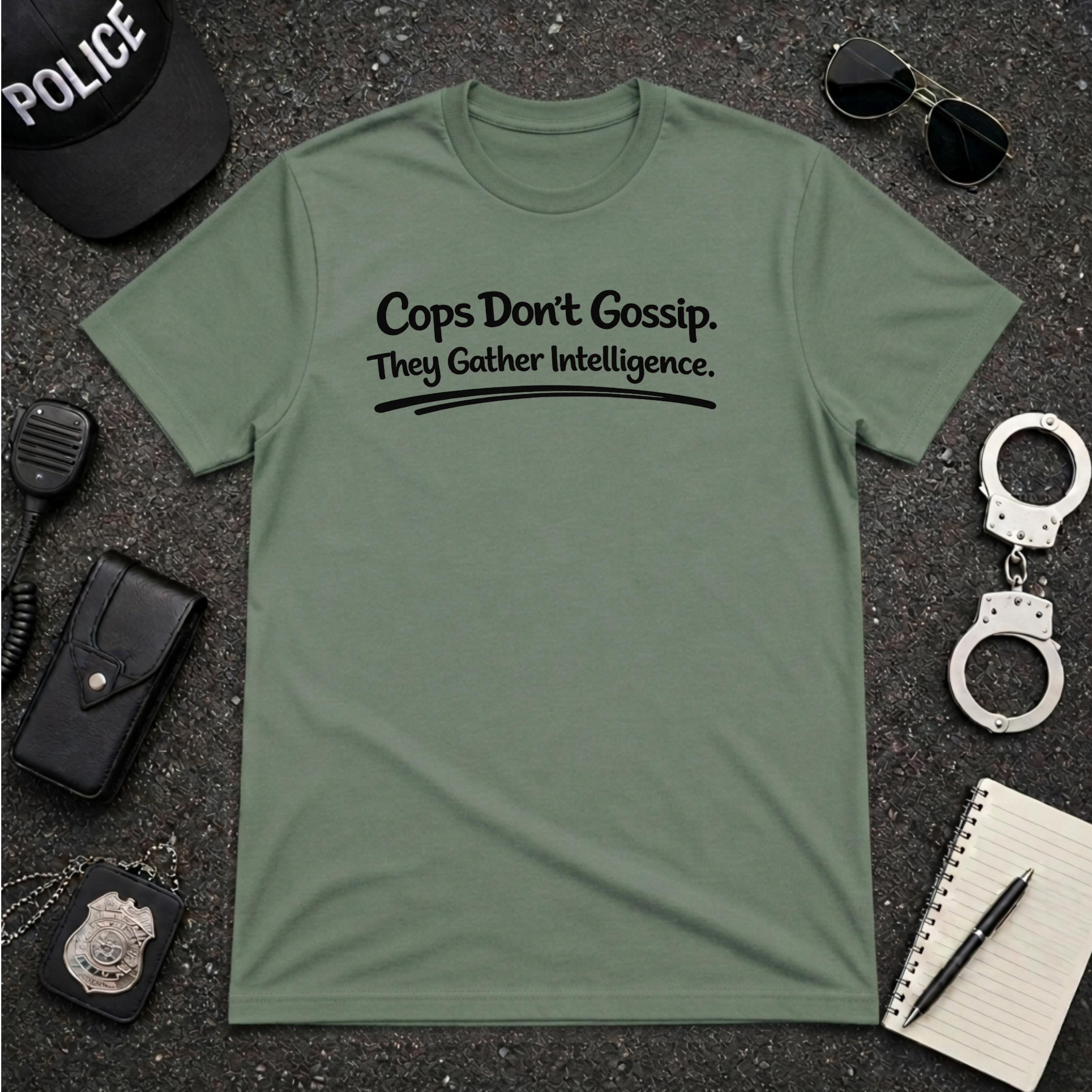 Cops Don't Gossip | Funny Police Shirt