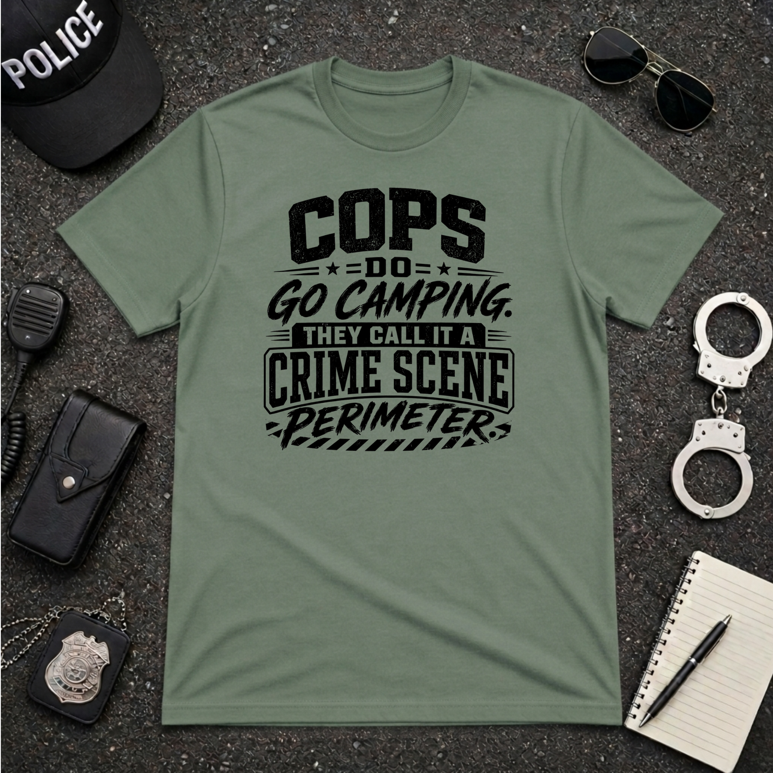 Cops Do Go Camping | Funny Police Shirt