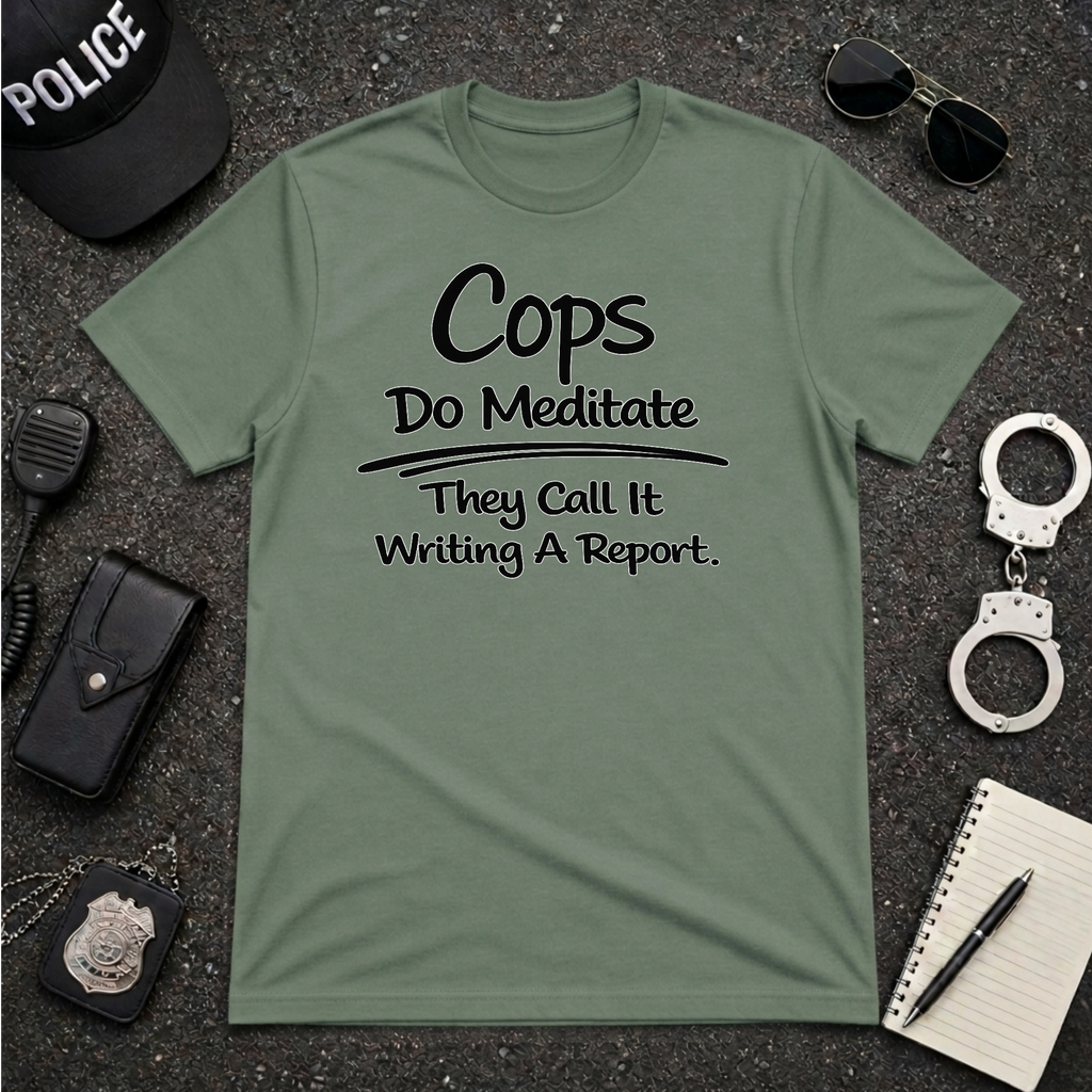 Cops Do Meditate | Funny Police Shirt