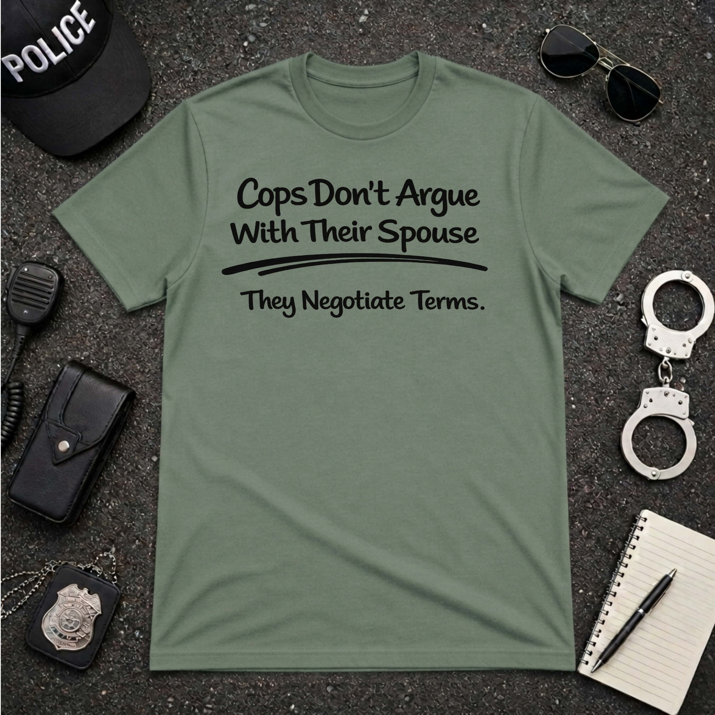 Cops Don't Argue With Their Spouse | Funny Police Shirt