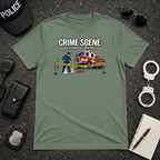Crime Scene Not A Firehouse Driveway | Funny Police vs Firefighter Shirt