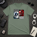 We Chase Suspects You Polish Trucks | Police vs Firefighter Humor Shirt