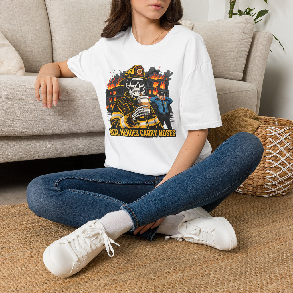 Real Heroes Carry Hoses | Firefighter Pride Shirt