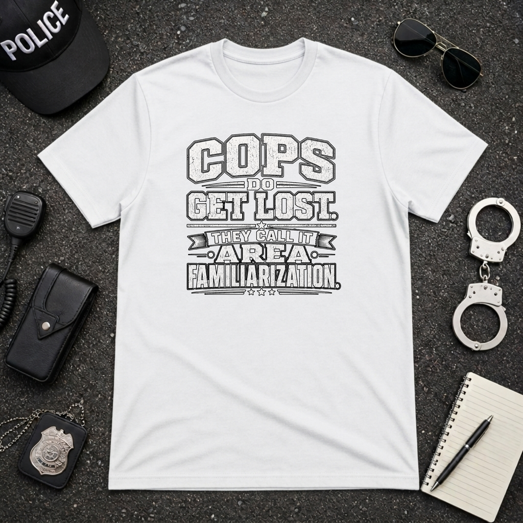 Cops Do Get Lost | Funny Police Shirt