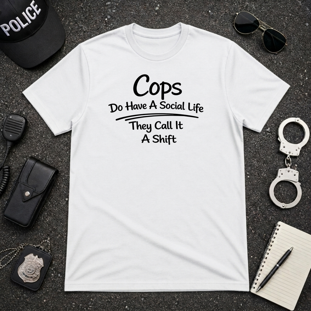 Cops Do Have A Social Life | Funny Police Shirt