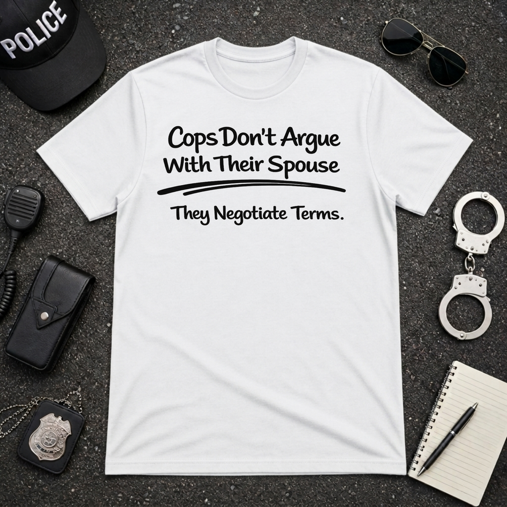 Cops Don't Argue With Their Spouse | Funny Police Shirt