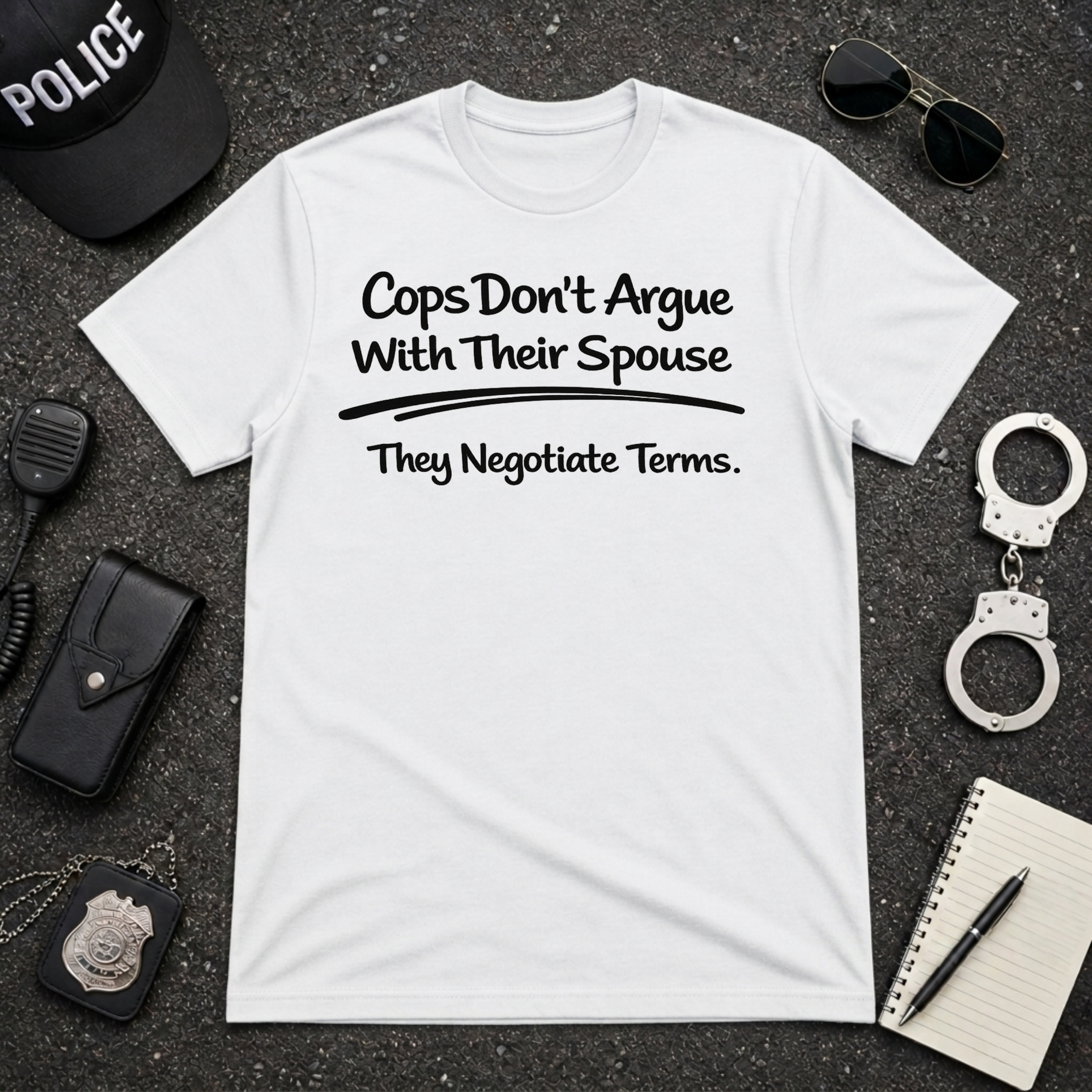 Cops Don't Argue With Their Spouse | Funny Police Shirt