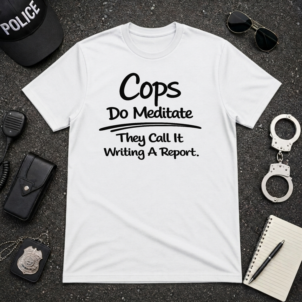 Cops Do Meditate | Funny Police Shirt