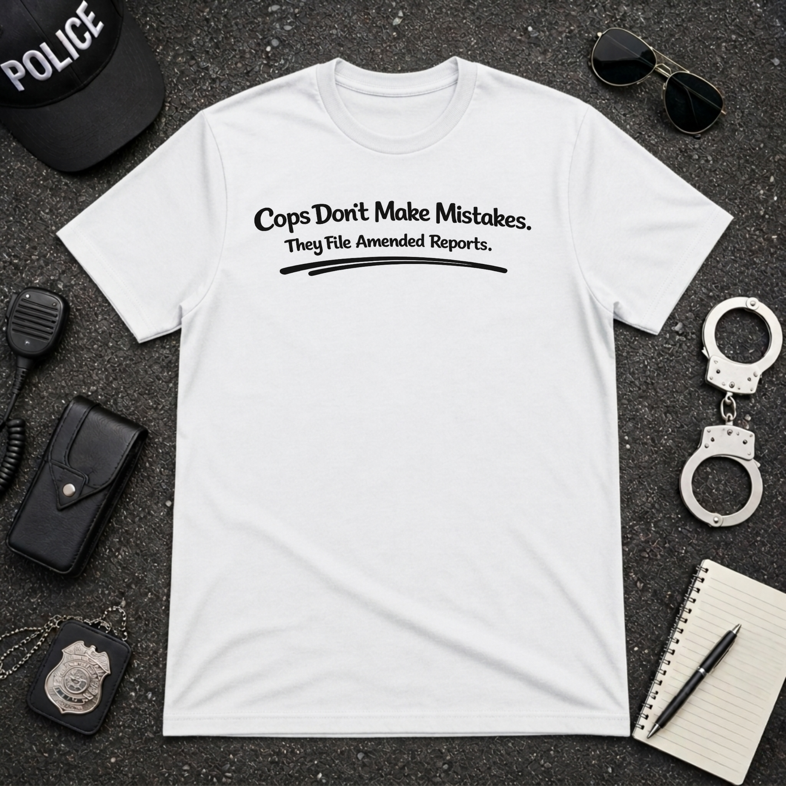 Cops Don't Make Mistakes | Funny Police Shirt