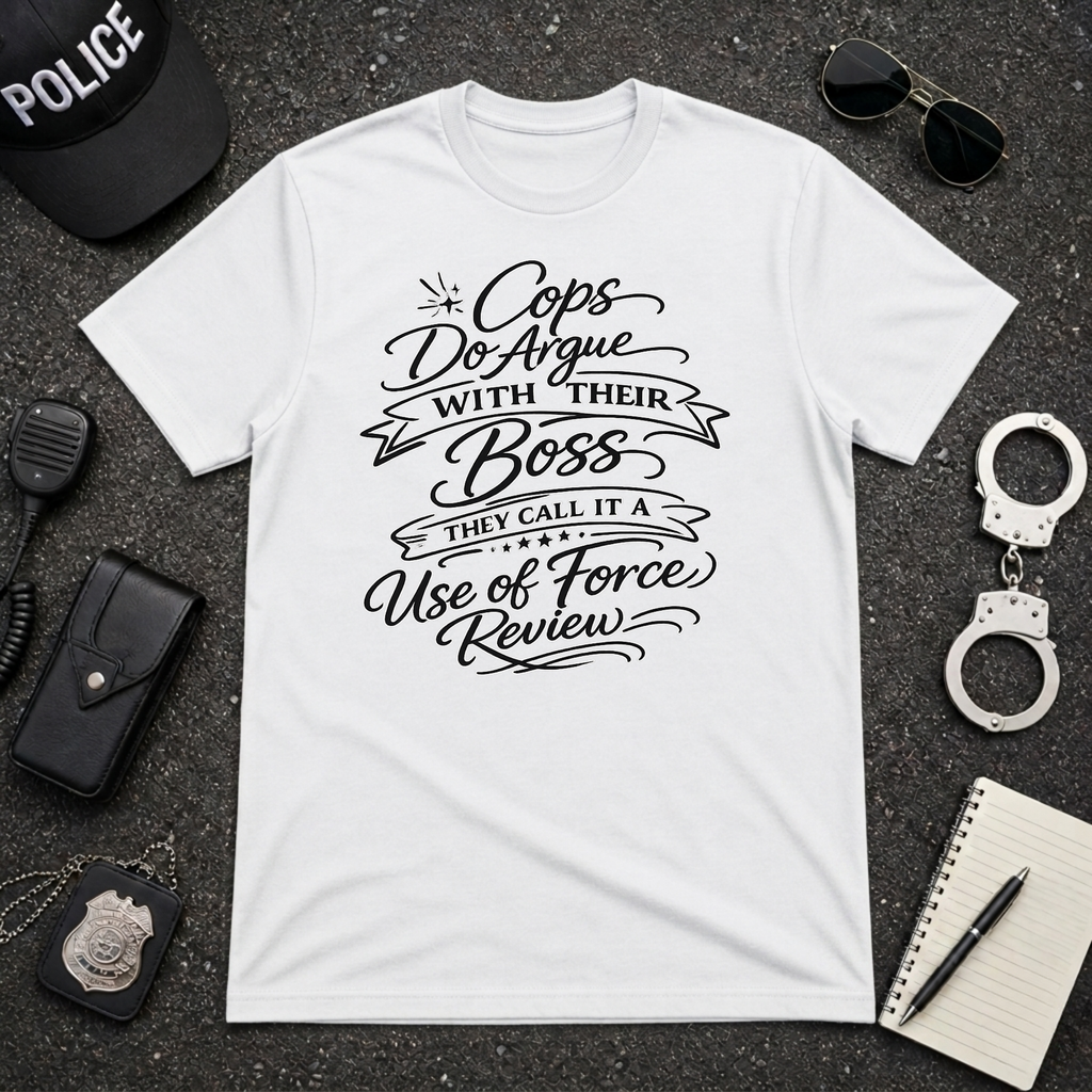 Cops Do Argue With Their Boss | Funny Police Shirt