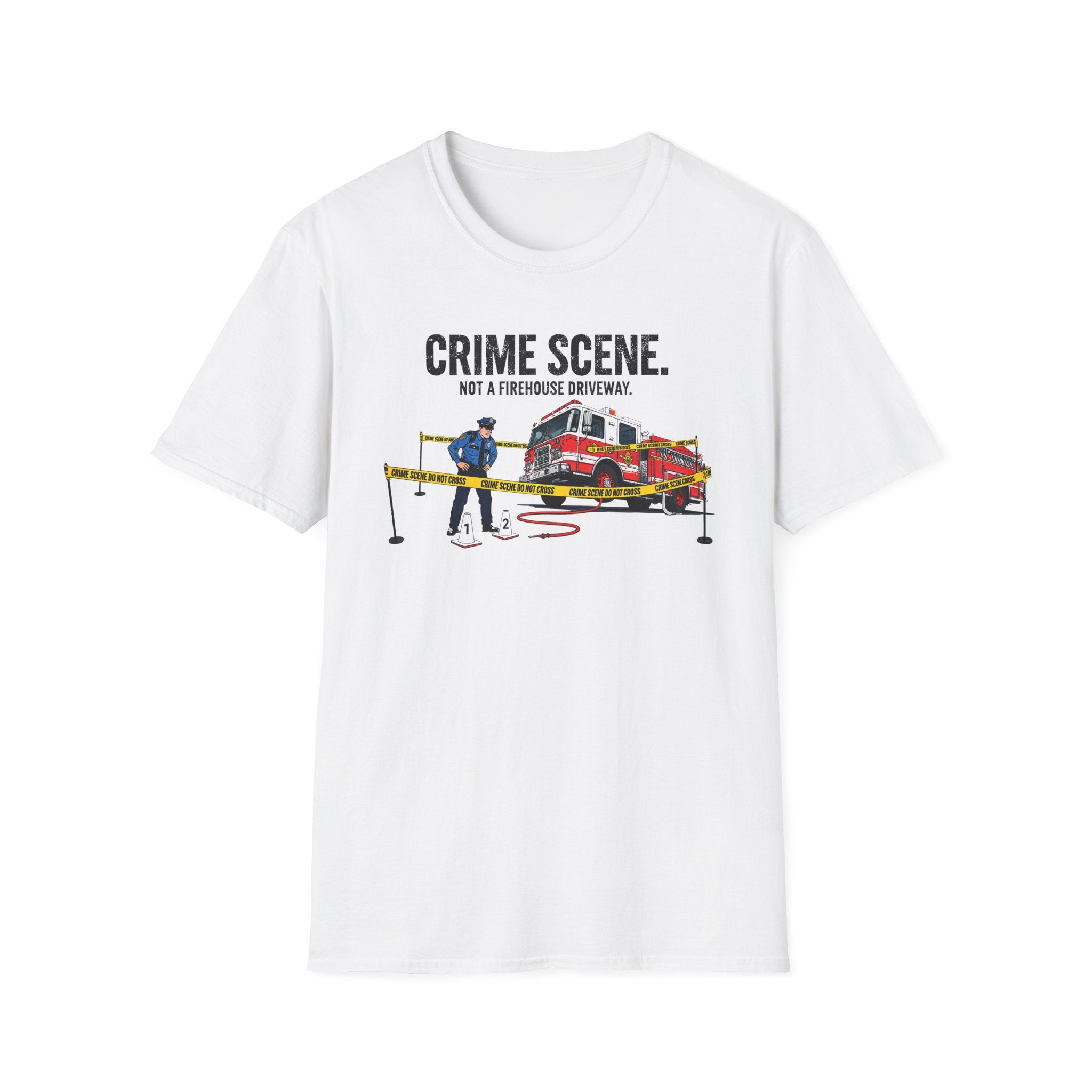 Crime Scene Not A Firehouse Driveway T-Shirt