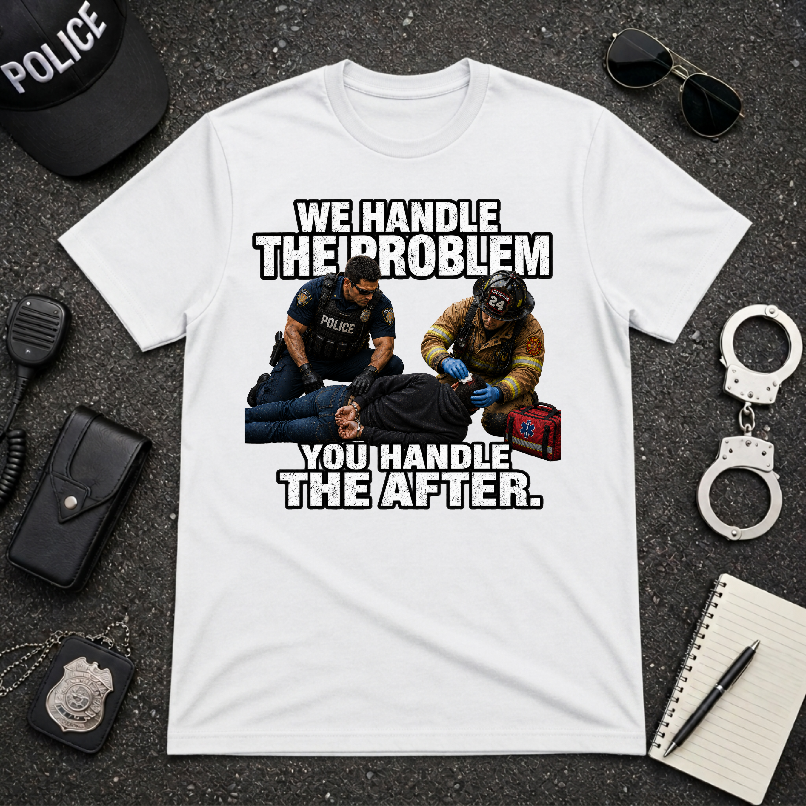 We Handle The Problem You Handle the After Tee
