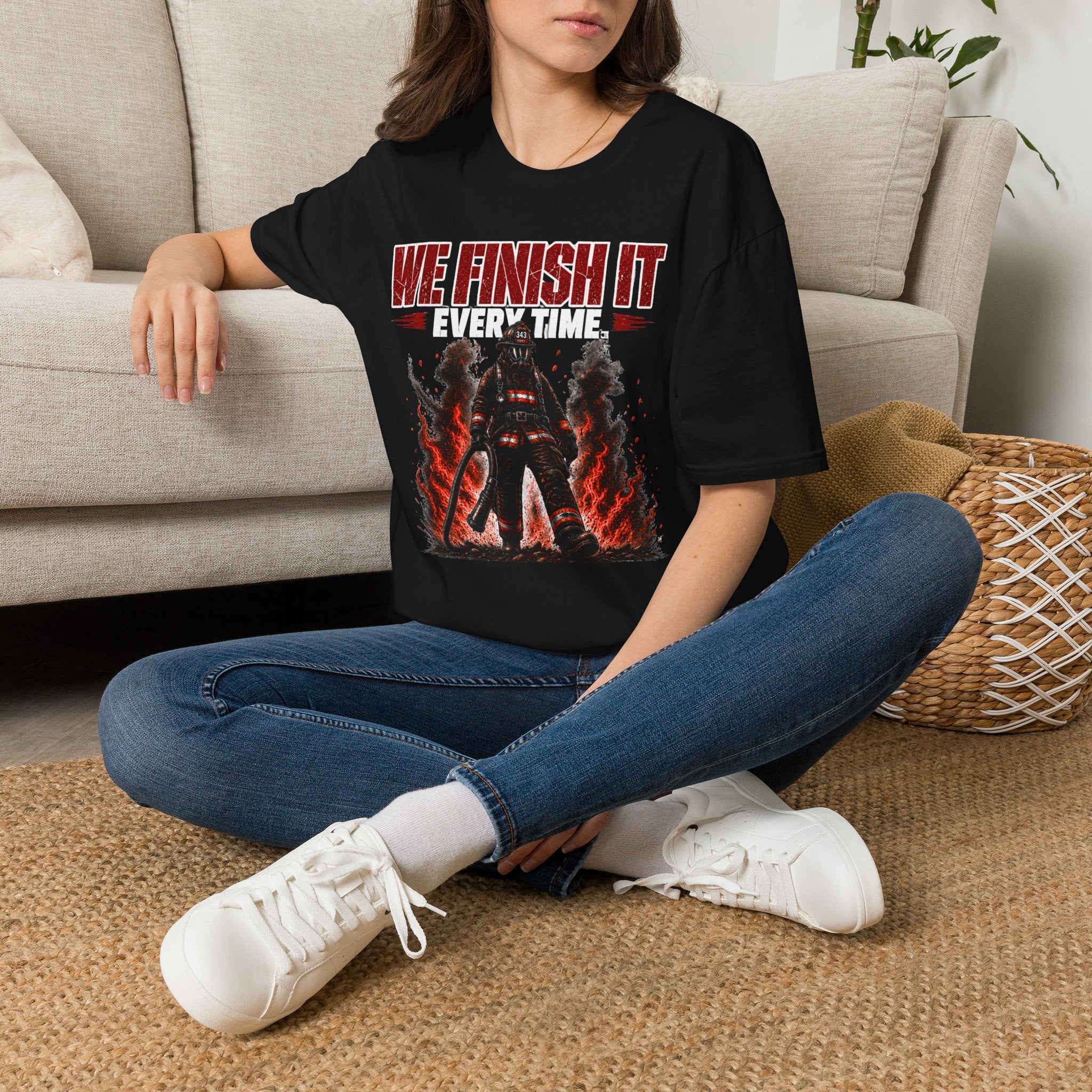We Finish It Every Time | Firefighter Pride Shirt