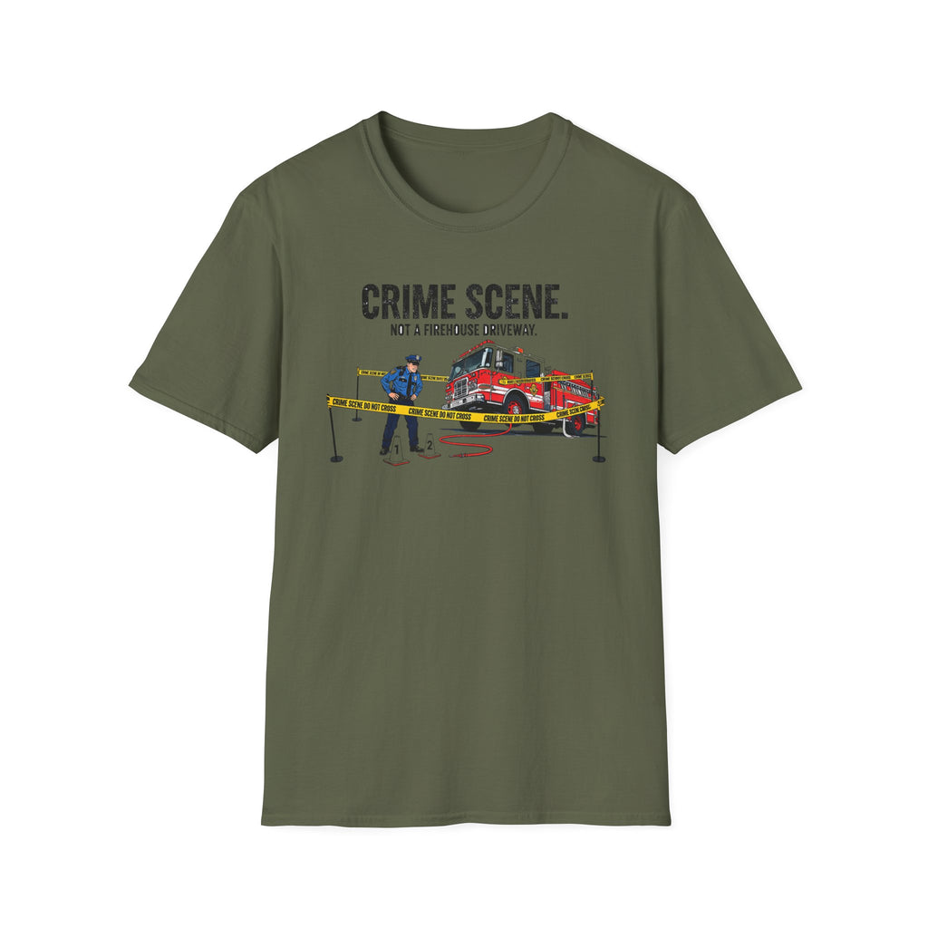Crime Scene Not A Firehouse Driveway T-Shirt