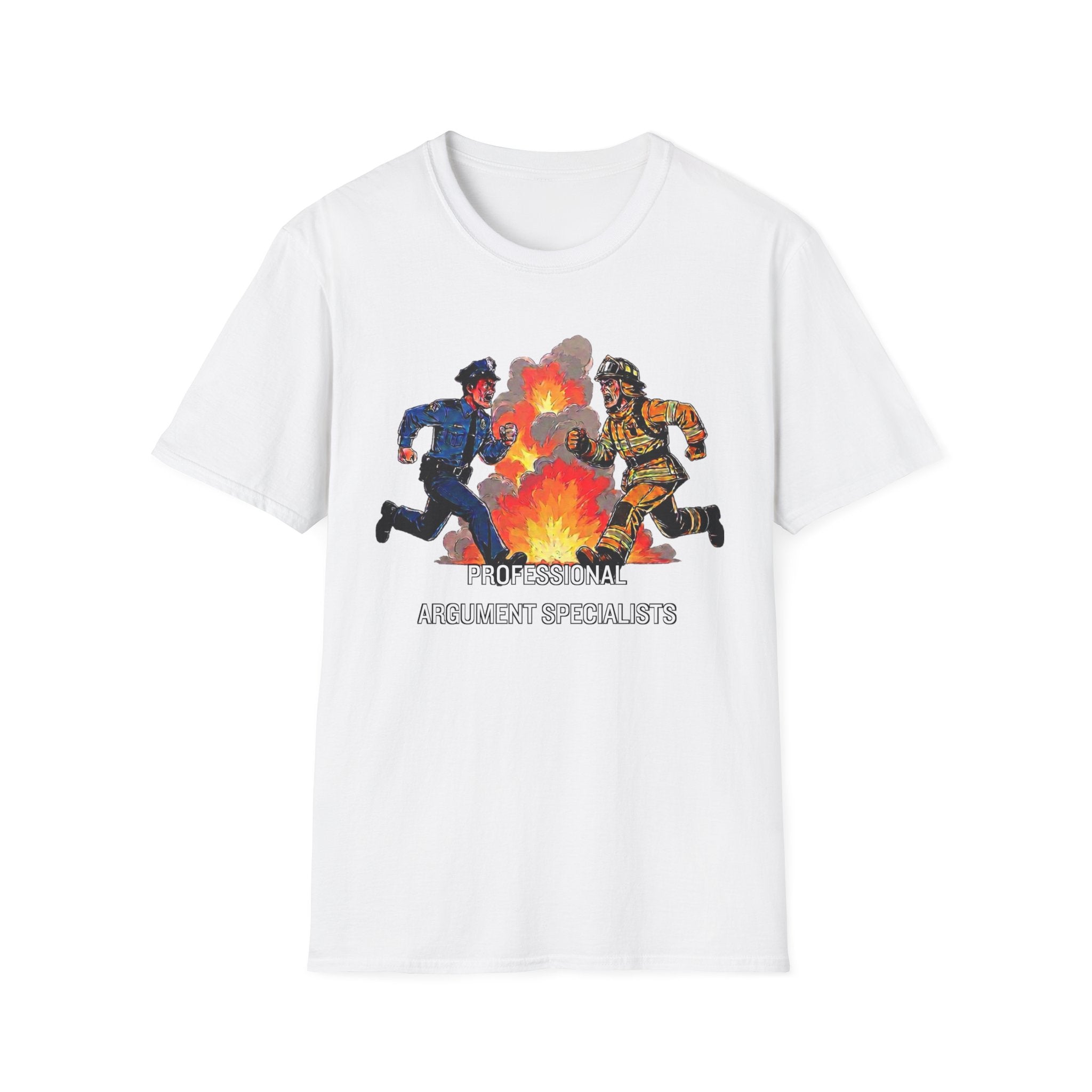 Professional Argument Specialists | Police vs Firefighter Rivalry Shirt