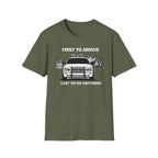 First To Arrive Last To Do Anything | Funny Firefighter vs Police Shirt