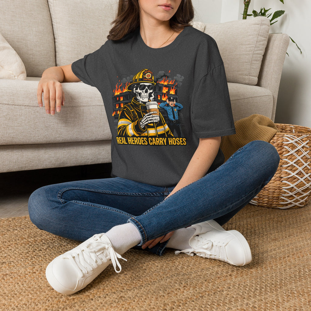 Real Heroes Carry Hoses | Firefighter Pride Shirt
