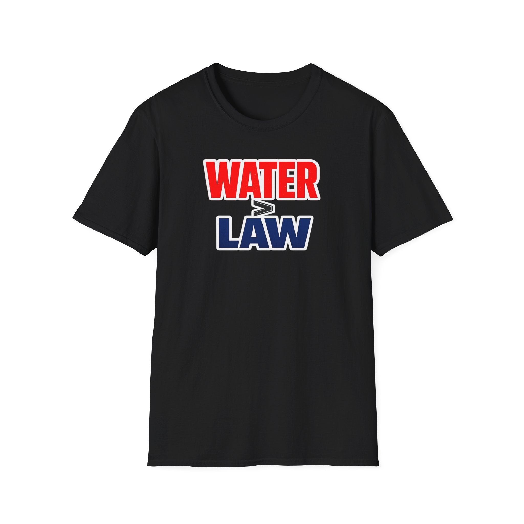 Water Over Law | Funny Firefighter vs Police Shirt