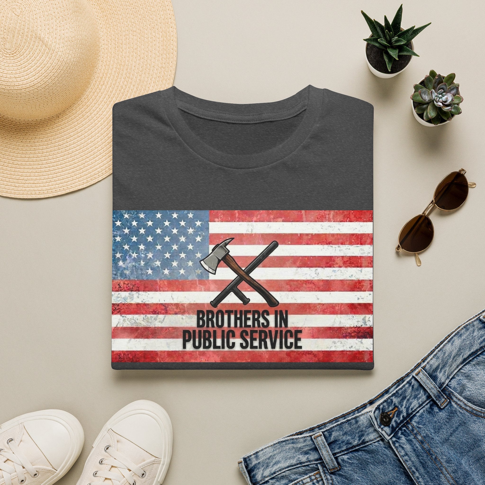 Brothers In Public Service | Firefighter Police First Responder Shirt