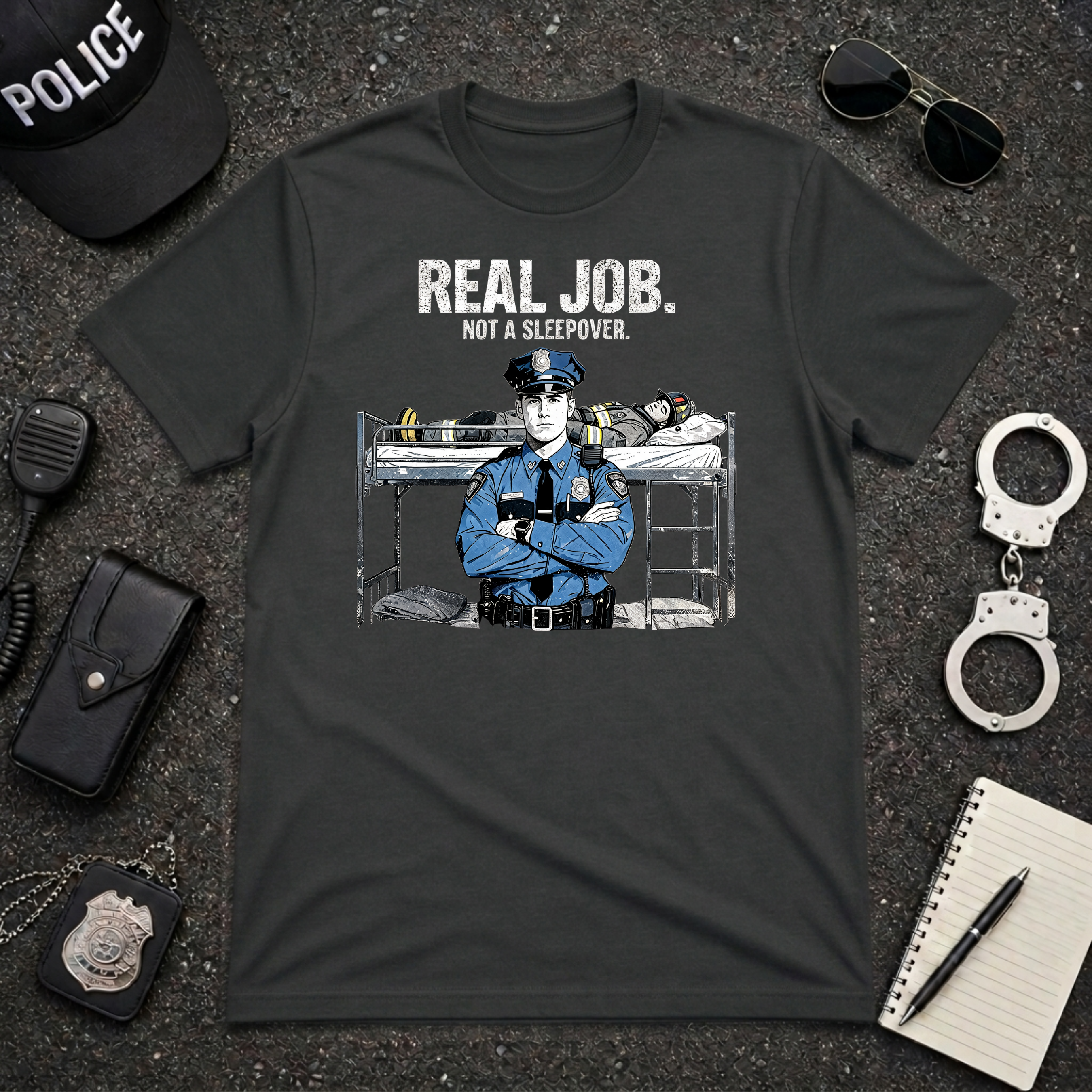 Real Job Not A Sleepover T-Shirt