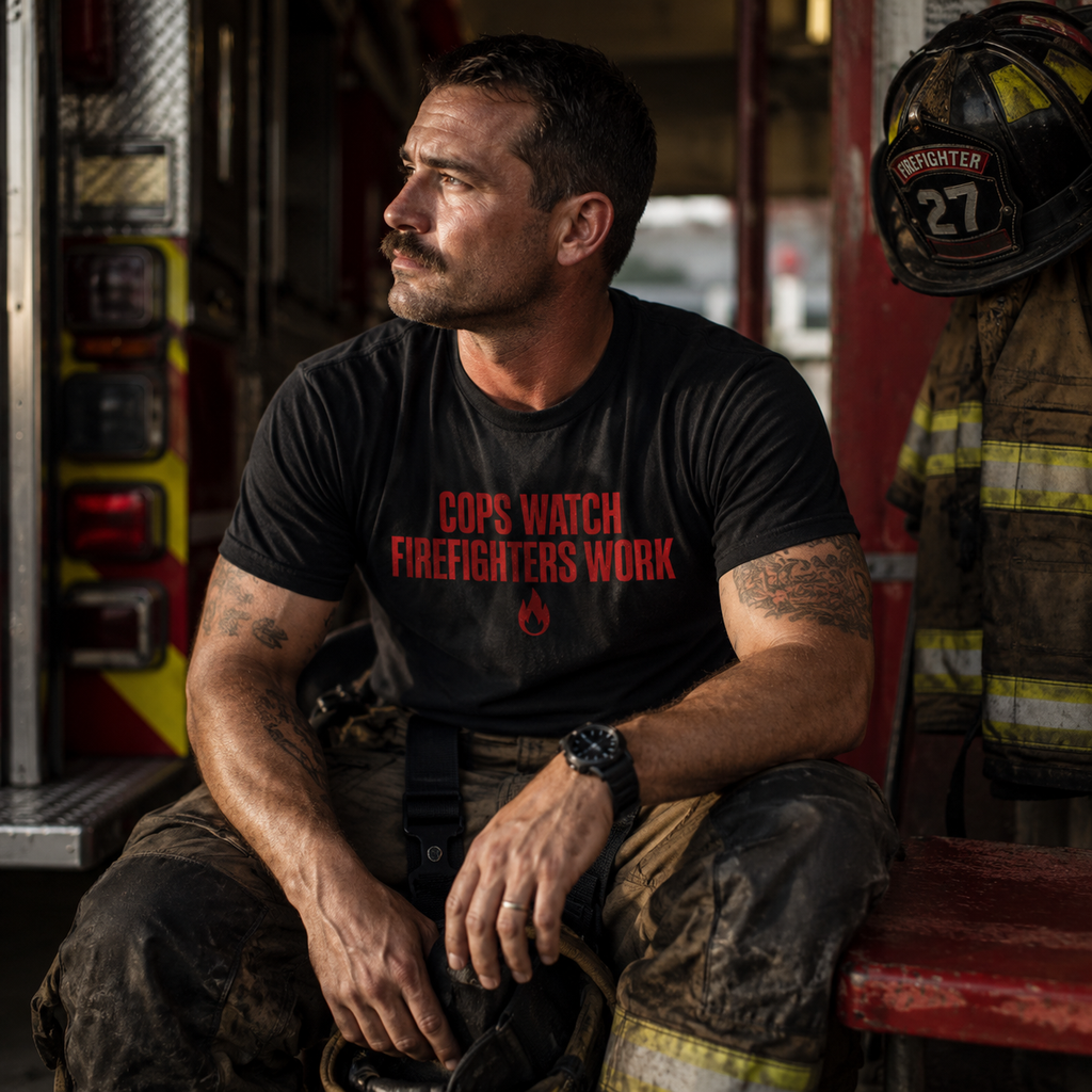 Cops Watch Firefighters T-Shirt