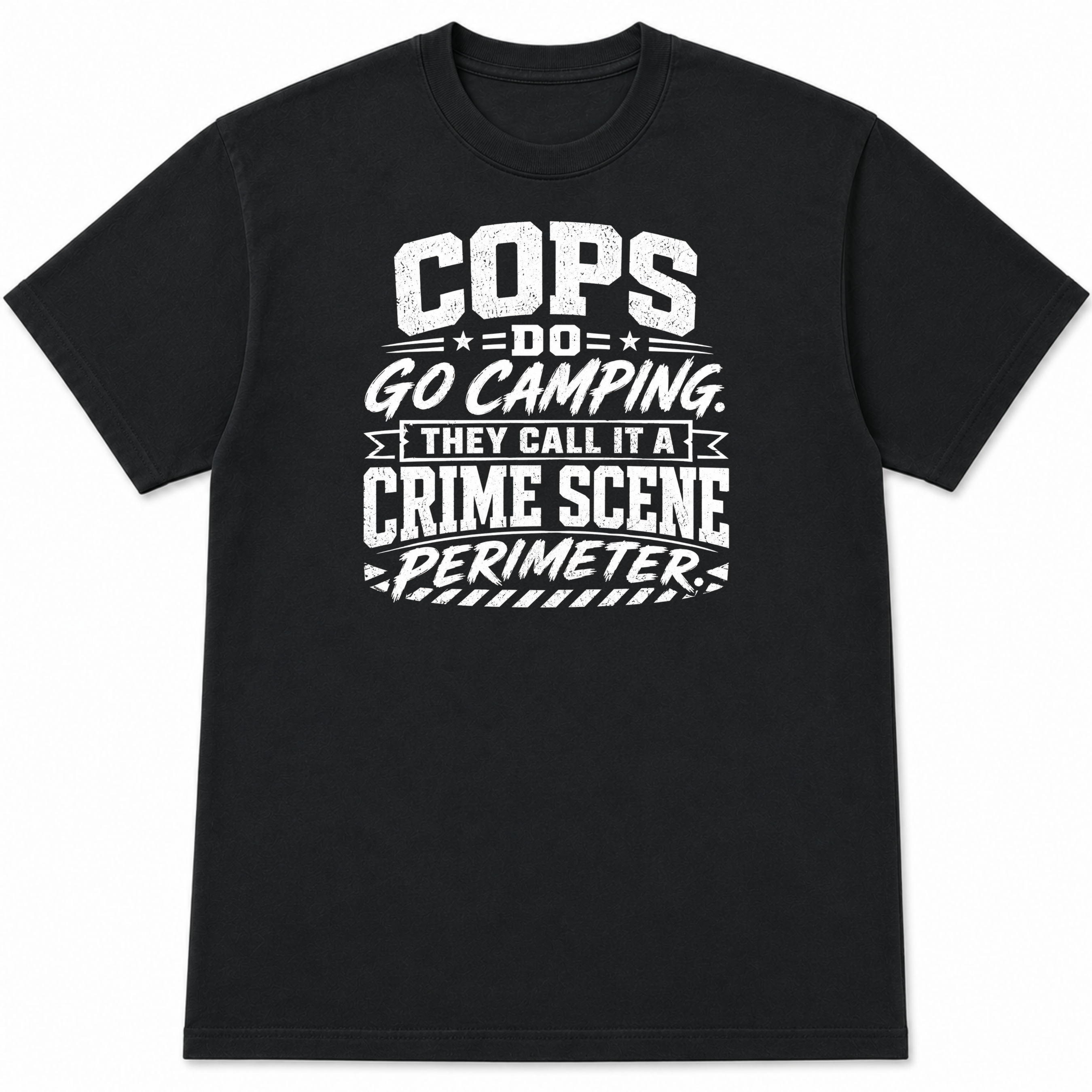 Cops Do Go Camping Funny Police Officer T-Shirt