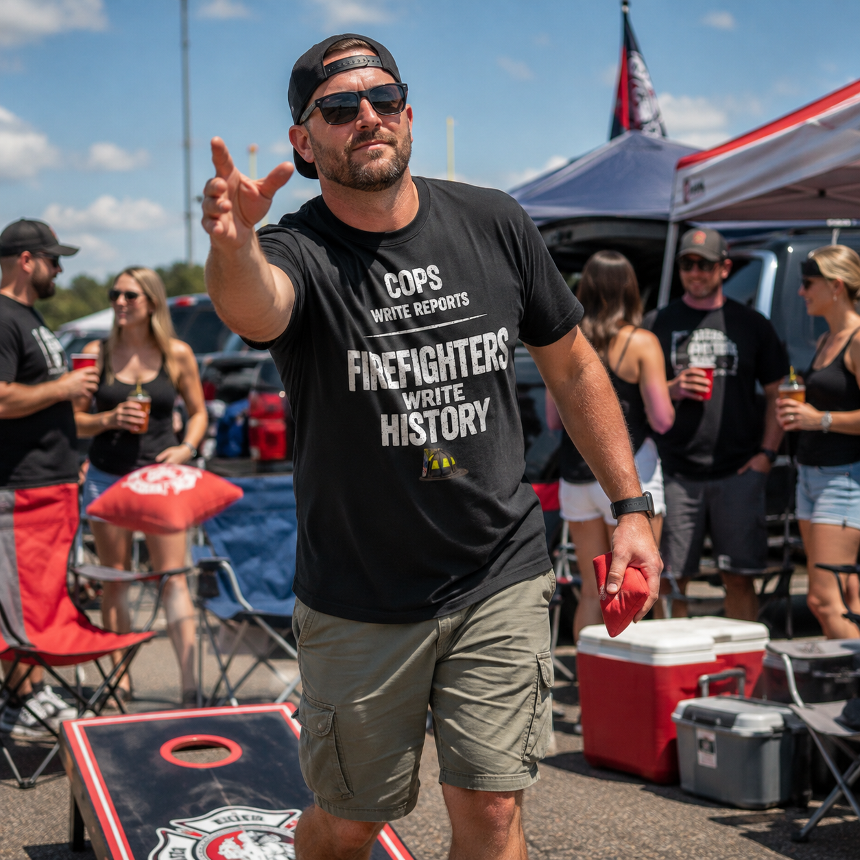 Cops Write Reports Firefighters Write History Tee