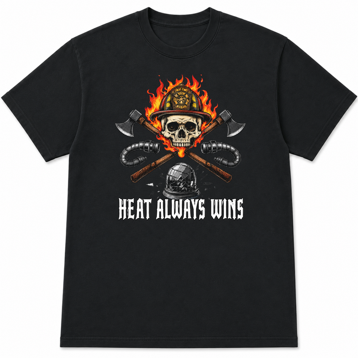 Heat Always Wins Firefighter T-Shirt