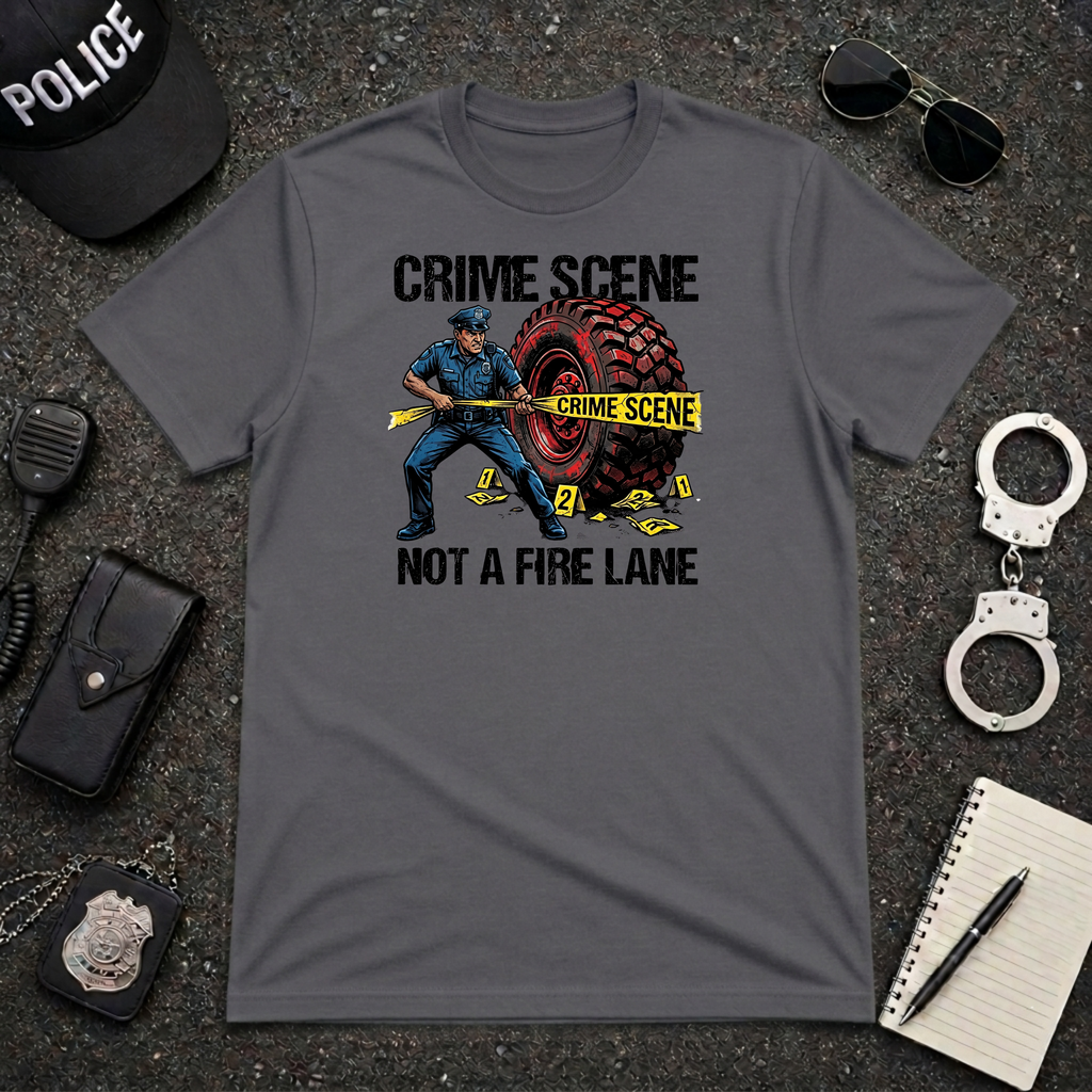 Crime Scene Not A Fire Lane T-Shirt
