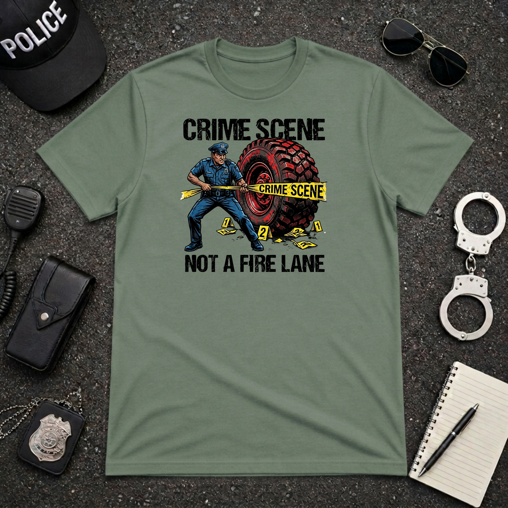 Crime Scene Not A Fire Lane T-Shirt