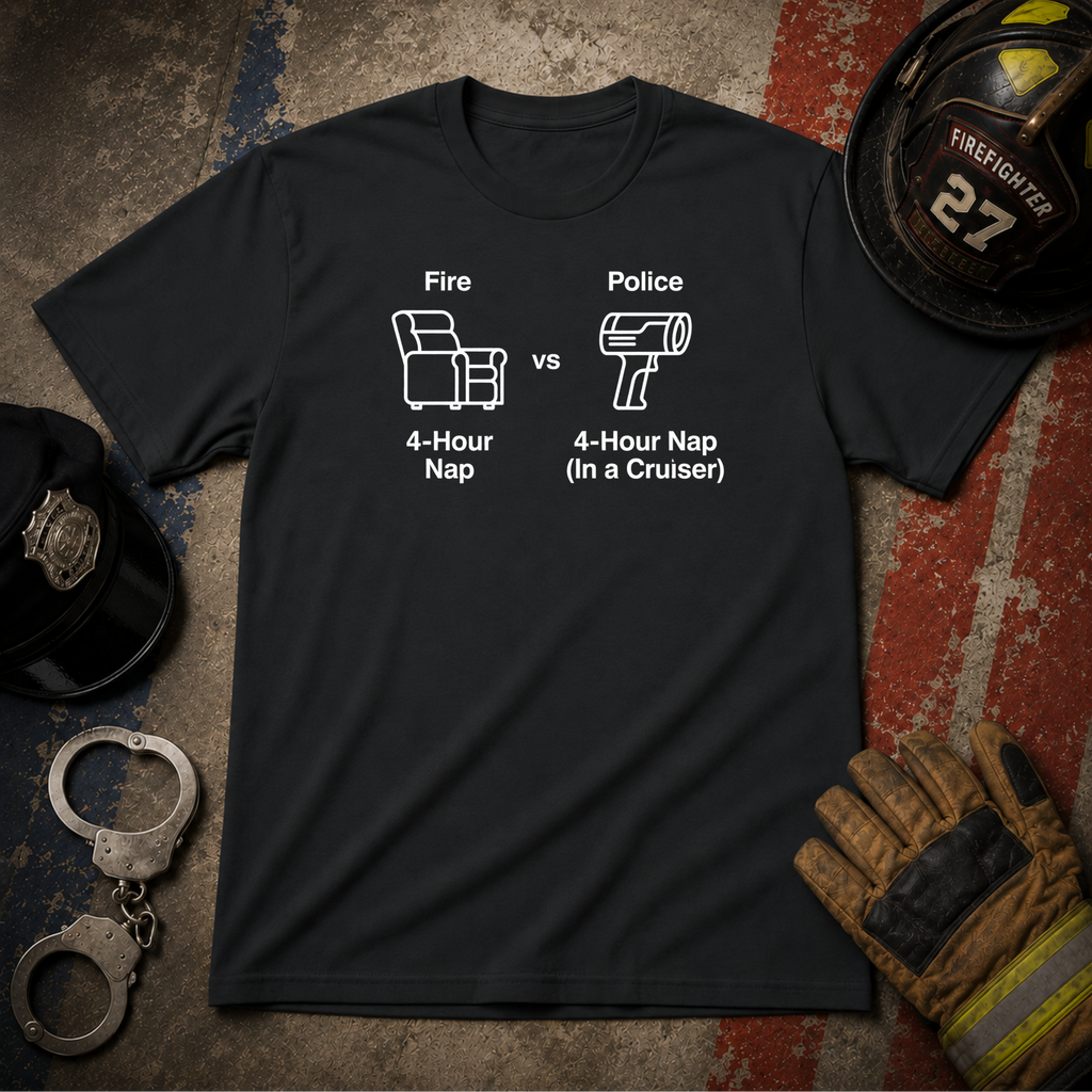 4-Hour Nap | Firefighter Police First Responder Shirt