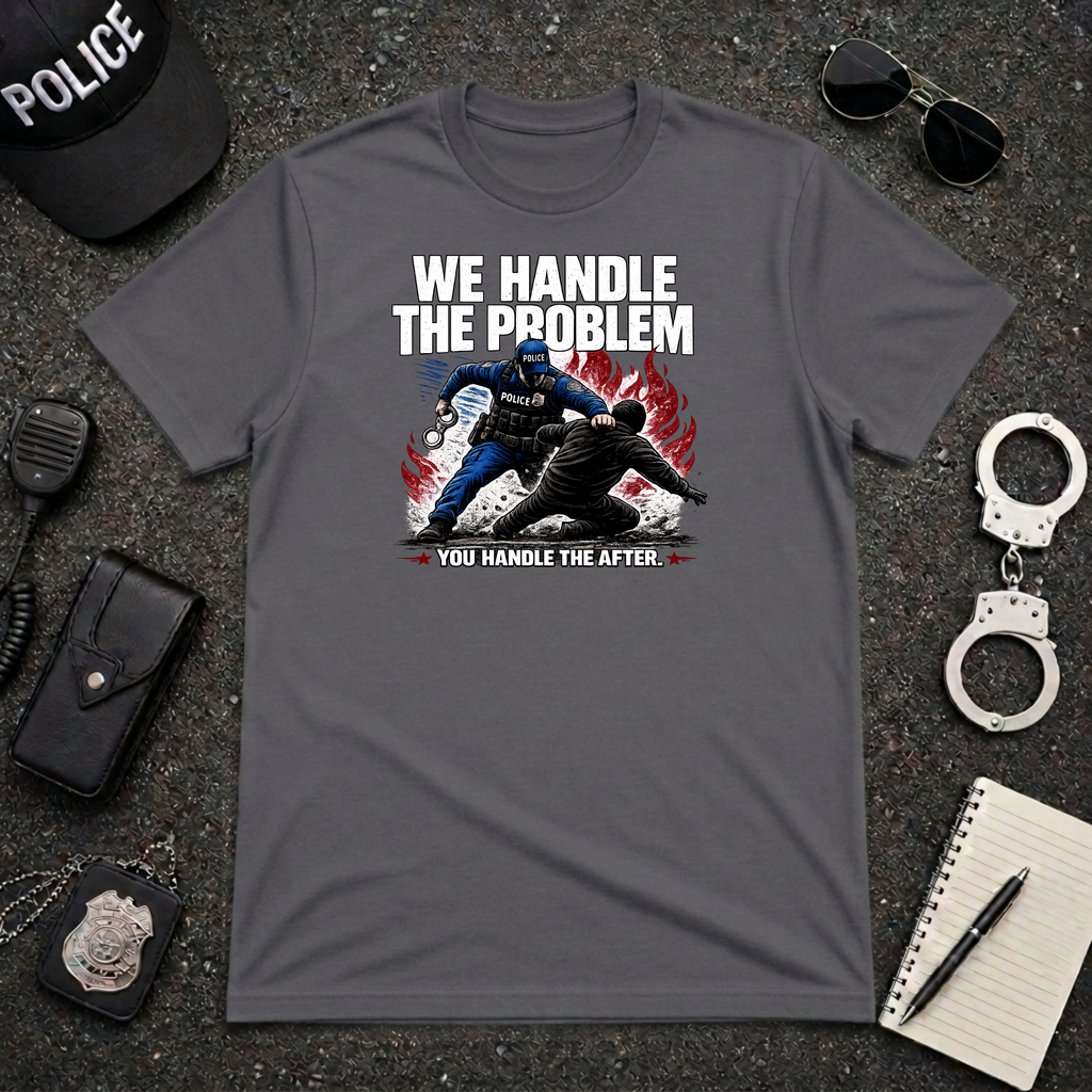 We Handle The Problem You Handle the After | Police Officer Humor Shirt
