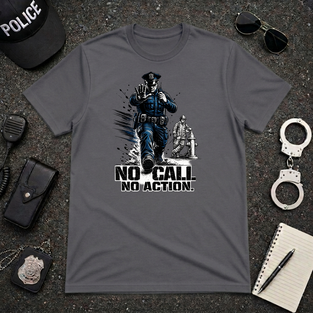 No Call No Action | Police Officer Humor Shirt