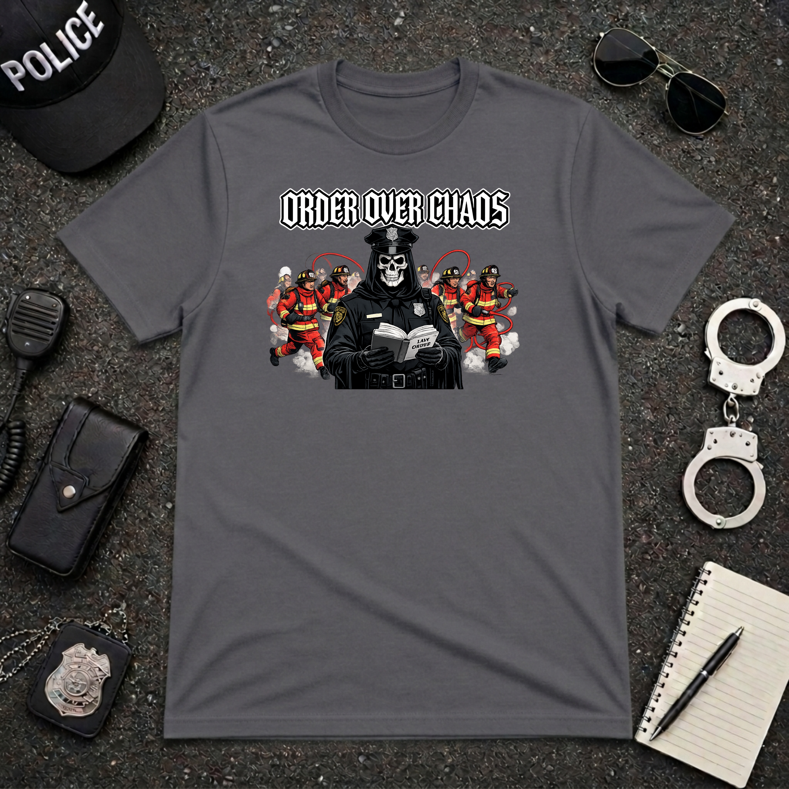 Order Over Chaos | Thin Blue Line Police Pride Shirt