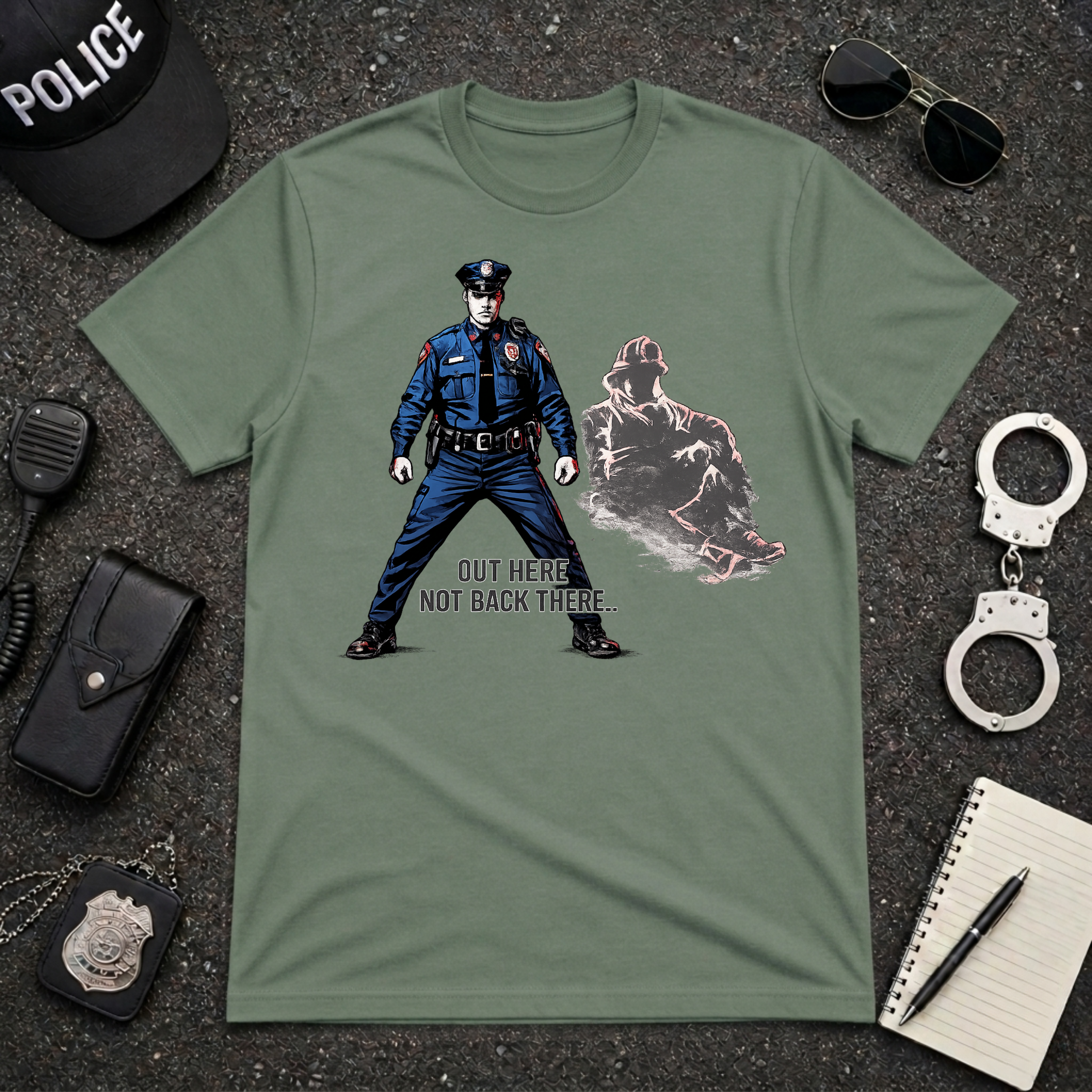 Out Here Not Back There | Police Officer Pride Shirt