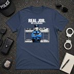 Real Job Not A Sleepover | Funny Police vs Firefighter Shirt