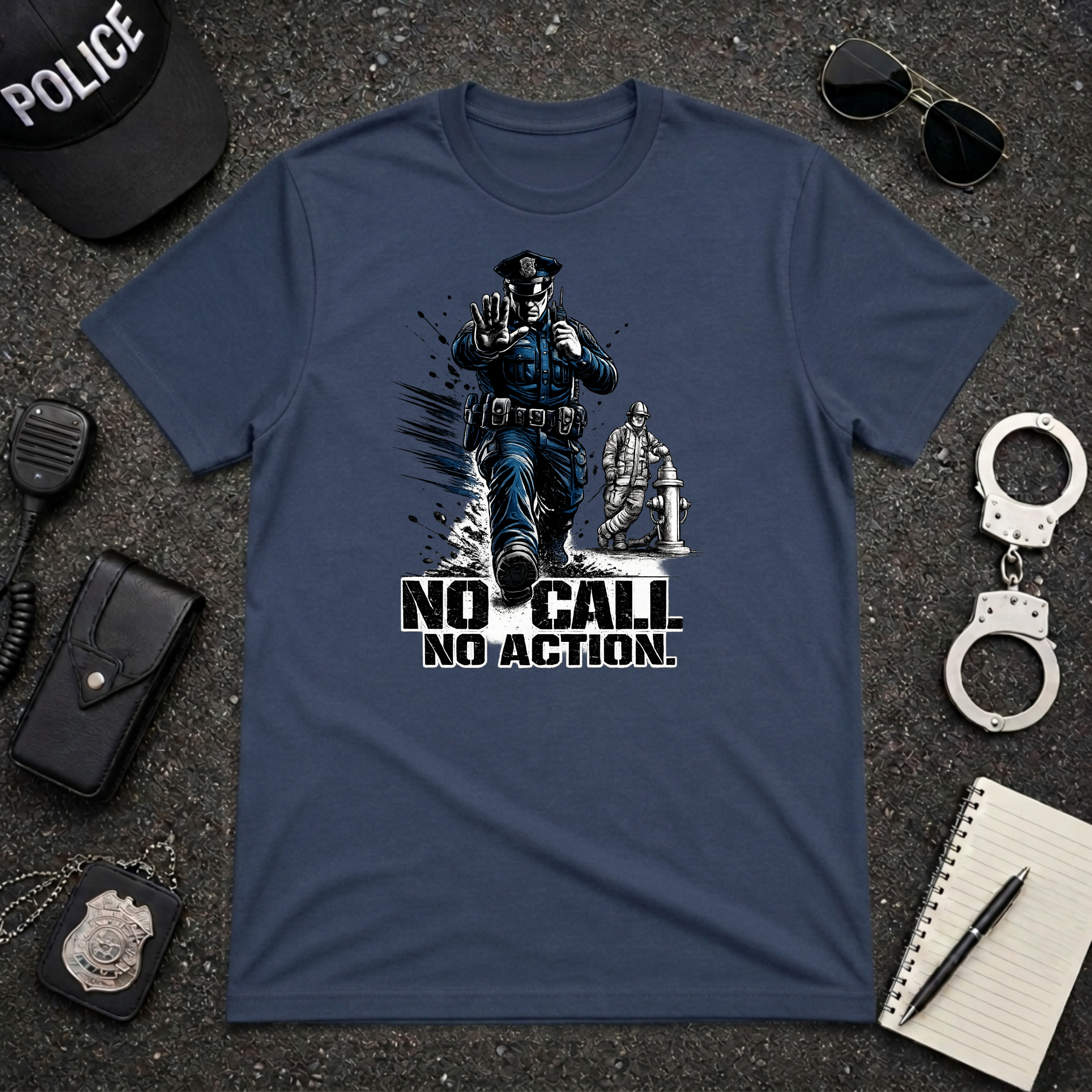 No Call No Action | Police Officer Humor Shirt
