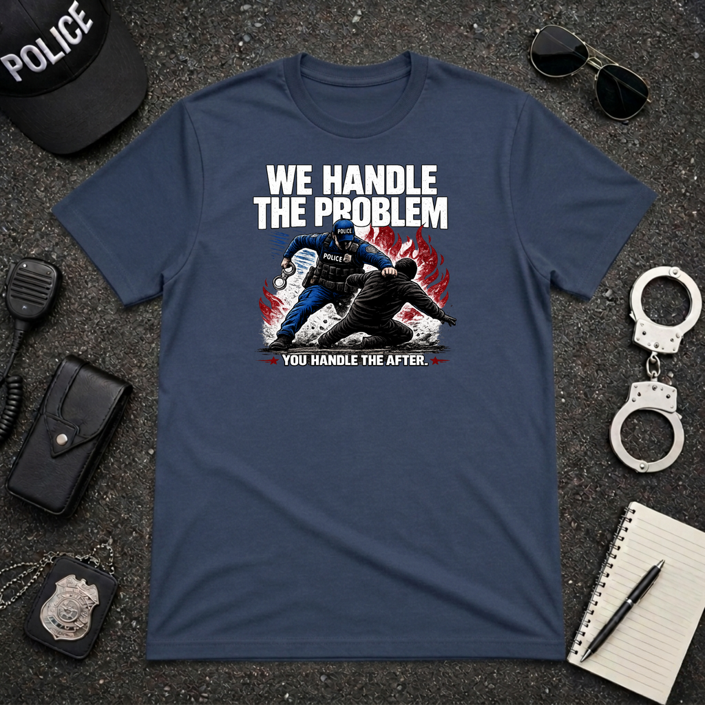 We Handle The Problem You Handle the After | Police Officer Humor Shirt