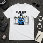Real Job Not A Sleepover | Funny Police vs Firefighter Shirt