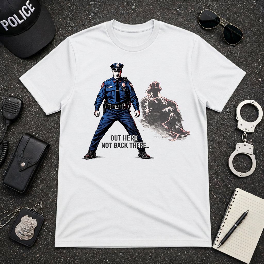 Out Here Not Back There | Police Officer Pride Shirt