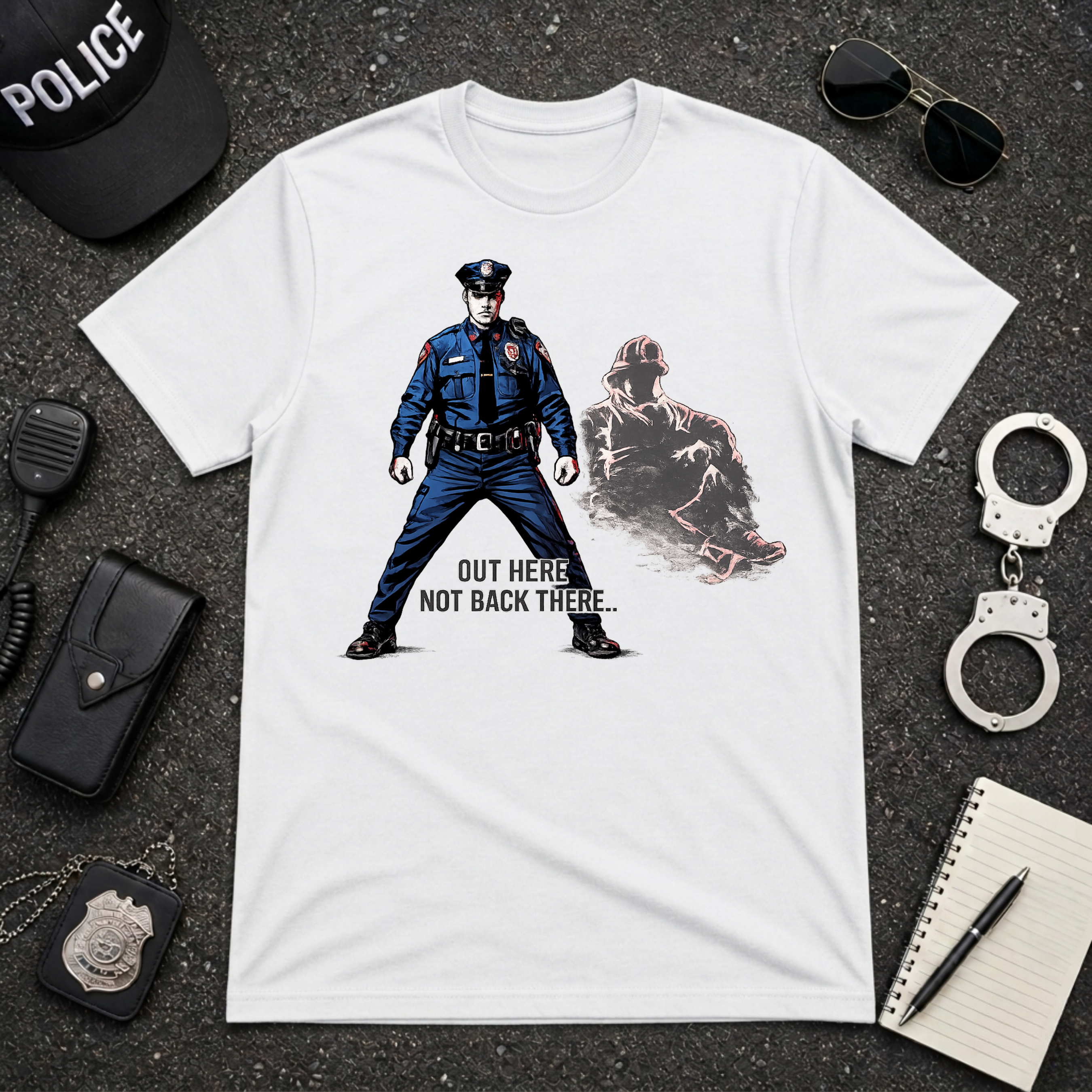 Out Here Not Back There | Police Officer Pride Shirt