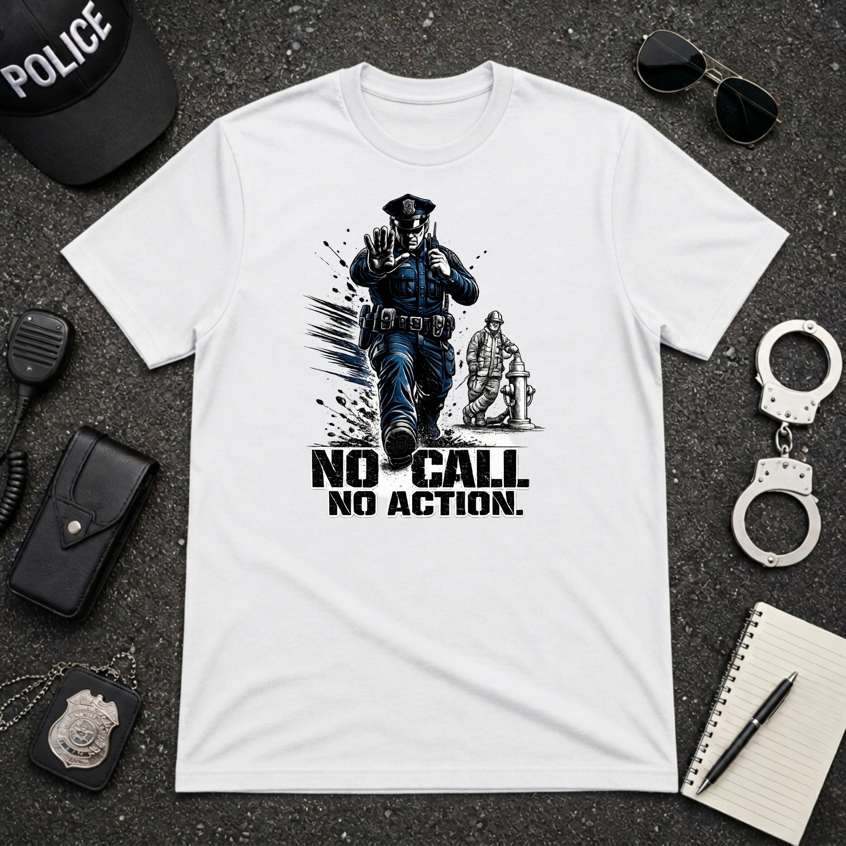 No Call No Action | Police Officer Humor Shirt