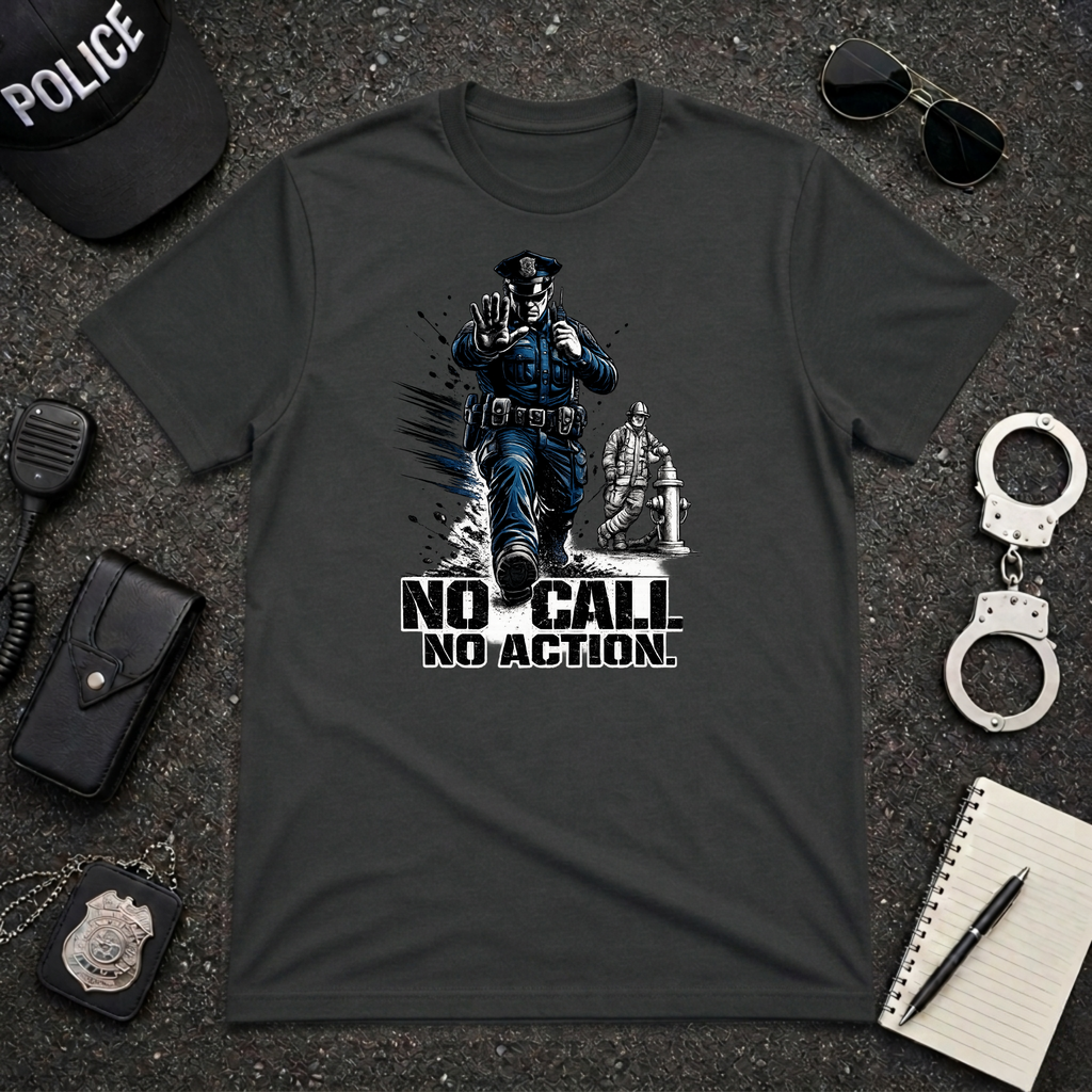 No Call No Action | Police Officer Humor Shirt